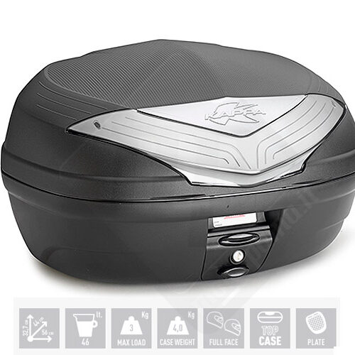 K466 urban tech bauletto nero 46 lt
