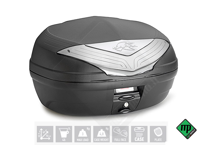 K466 urban tech bauletto nero 46 lt