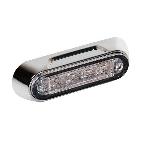 Luce LED per montaggio in superficie con cornice cromata