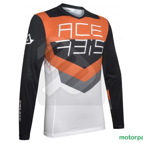 Maglia Acerbis MX Track Nero / Arancio