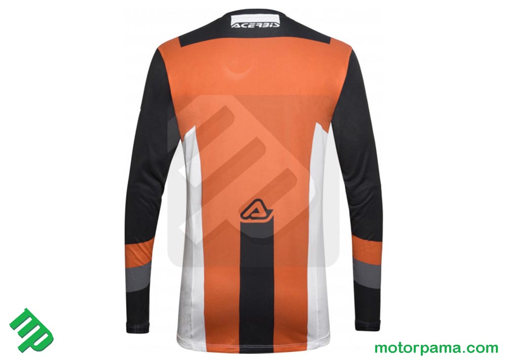 Maglia Acerbis MX Track Nero / Arancio - immagine 3