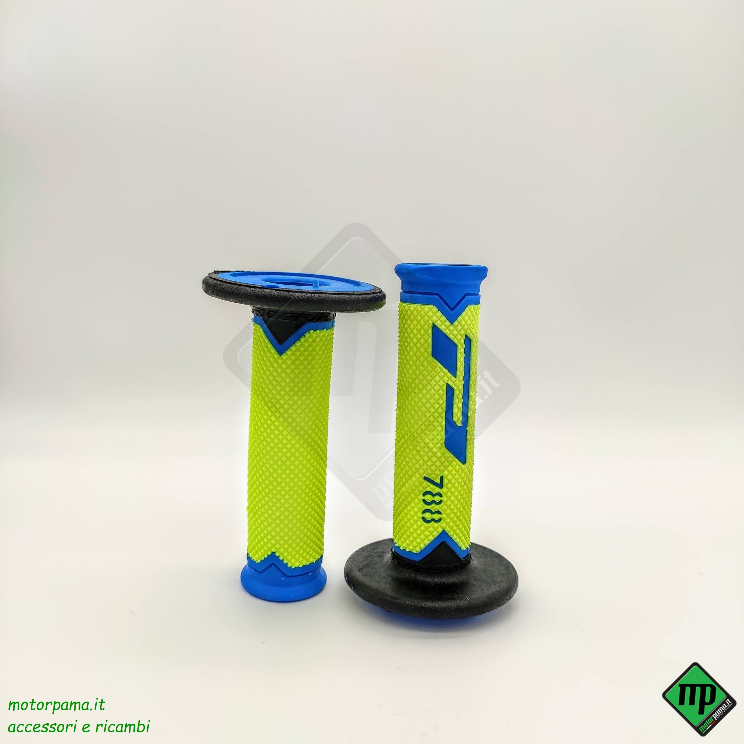 Manopole Progrip 788 CROSS Giallo / Blu - immagine 2