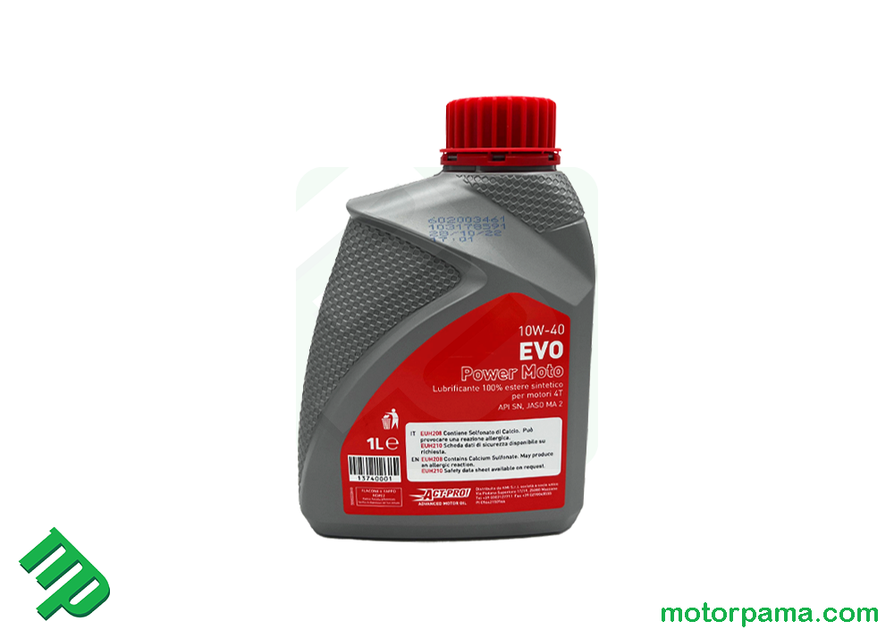 Olio motore sintetico Action EVO Power originale VOGE Moto 10W-40 - immagine 3