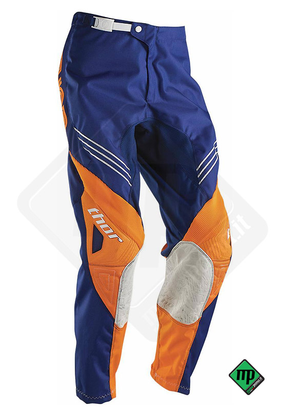 Pantalone cross/quad Bambino Thor S6Y blu/arancio - immagine 2