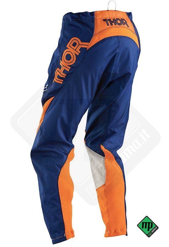 Pantalone cross/quad Bambino Thor S6Y blu/arancio - immagine 3