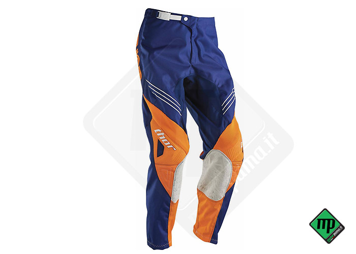 Pantalone cross/quad Bambino Thor S6Y blu/arancio