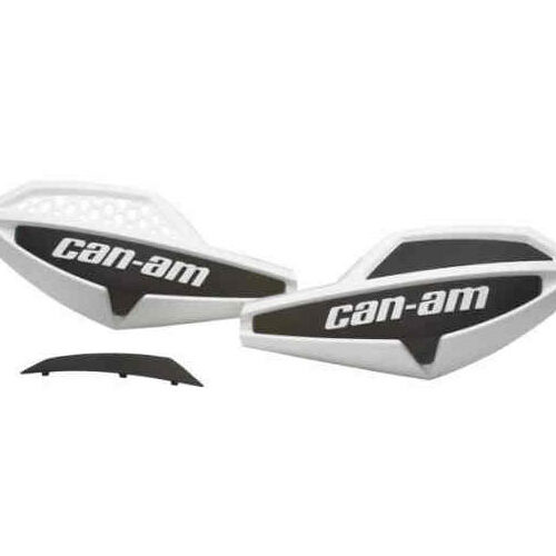 Coppia cover / plastiche paramani bianco - nero per atv Can-am