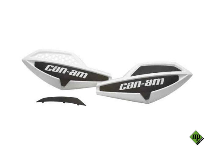 Coppia cover / plastiche paramani bianco - nero per atv Can-am