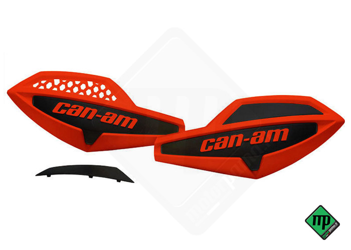 Coppia cover / plastiche paramani rosso - nero per atv Can-am