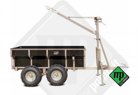 Rimorchio per ATV Wood 1500 Nero