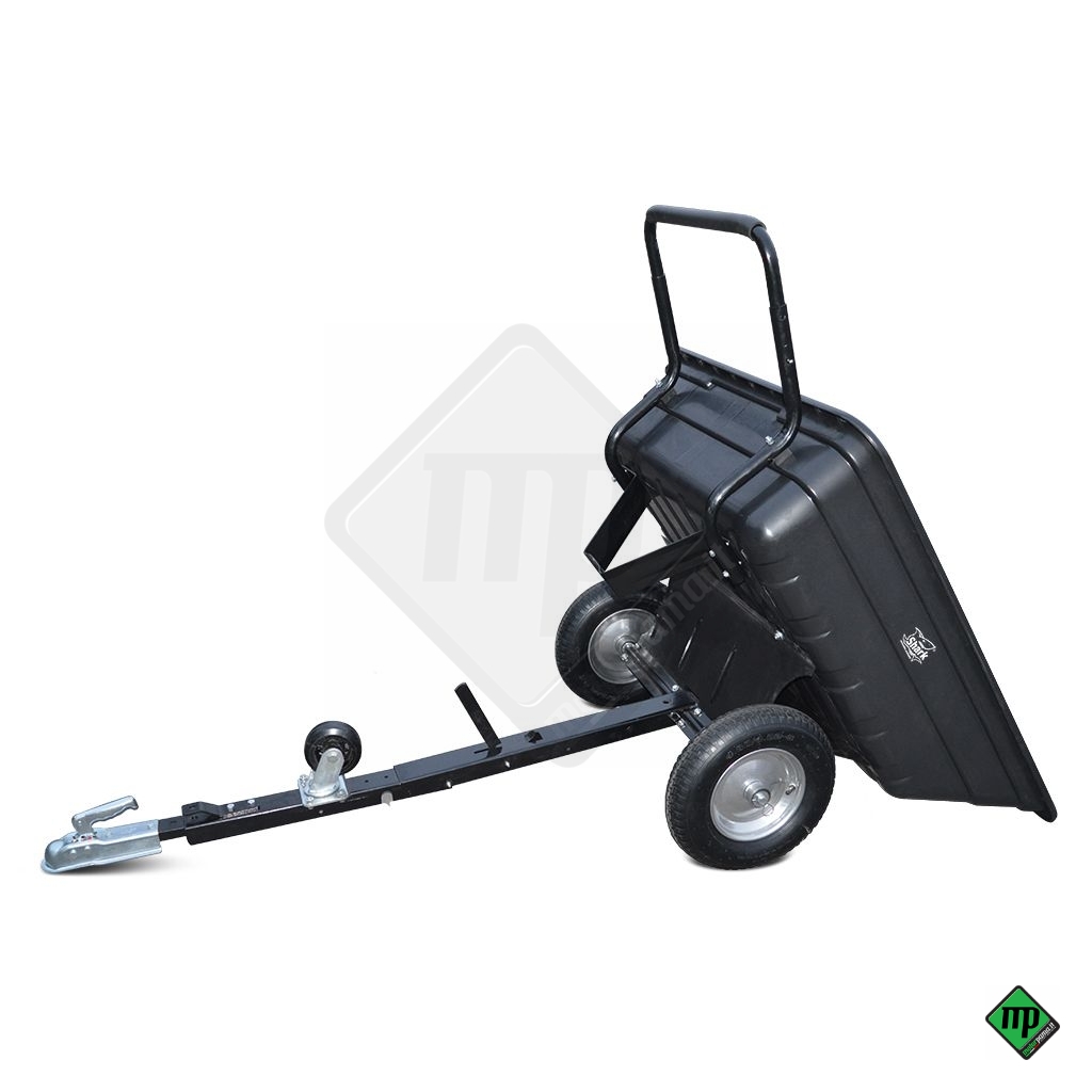 Rimorchio per ATV da giardino 150 NERO - immagine 2