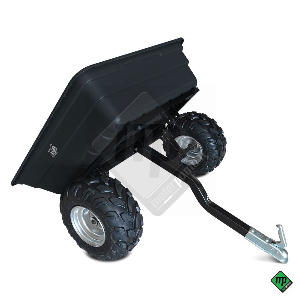 Rimorchio per ATV da giardino 300 Nero - immagine 2