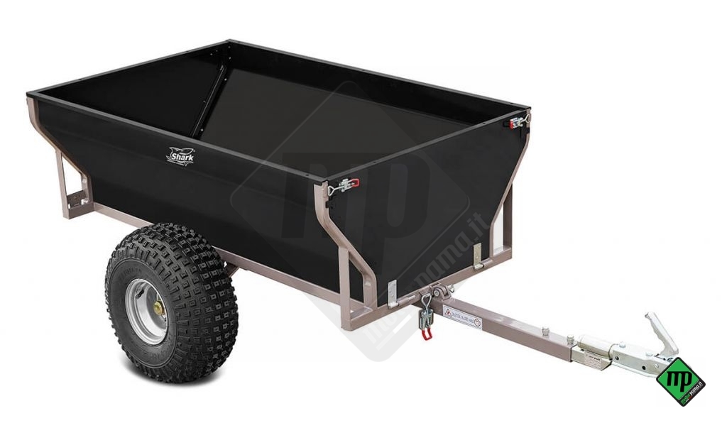 Rimorchio per ATV Legno 550 Nero - immagine 2