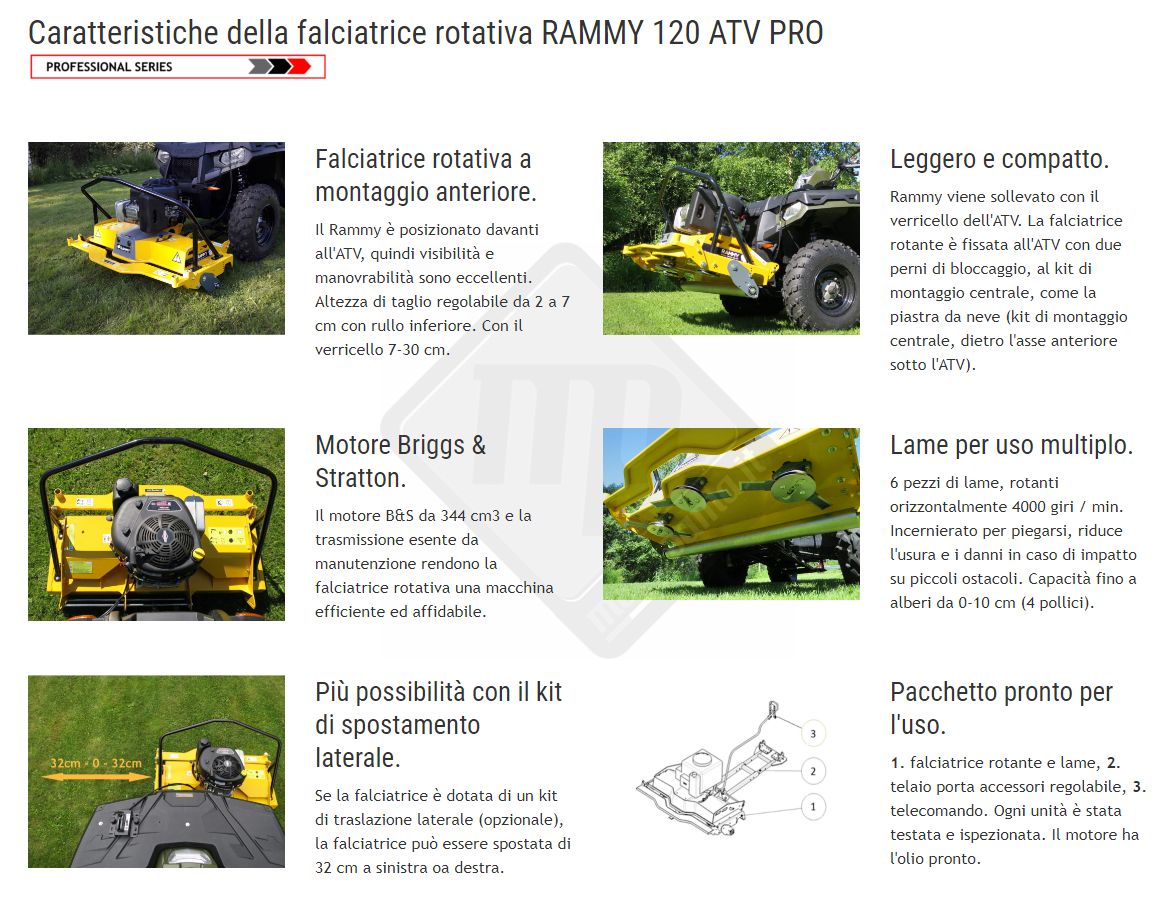 Spazzaneve RAMMY 120 ATV PRO - immagine 13
