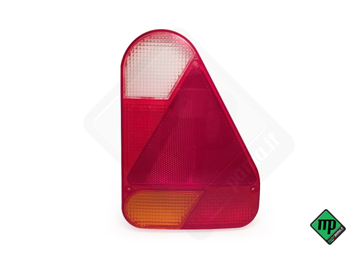 Trasparente / vetro per fanale di posizione DX verticale aj-ba con triangolo per tipo fp.72