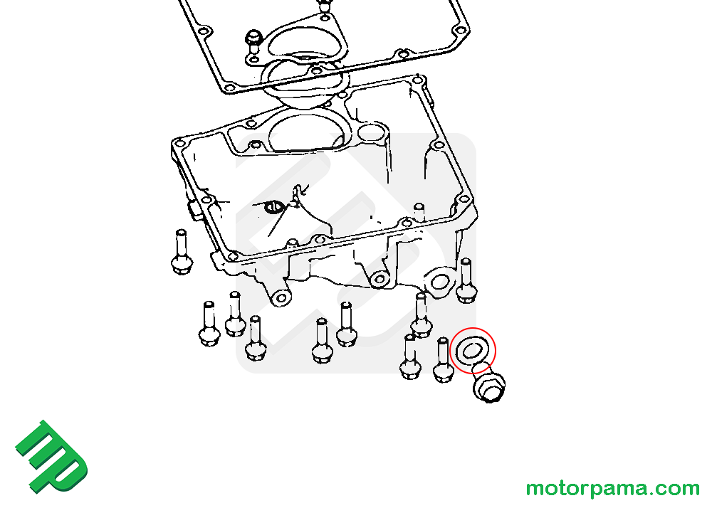 Rondella tappo scarico olio originale Benelli TRK 702 - immagine 2