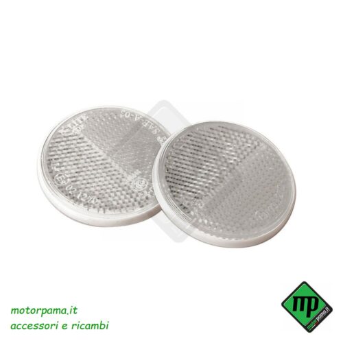 Euro-Norm, catarifrangenti rotondi - Ø 65 mm - Bianco