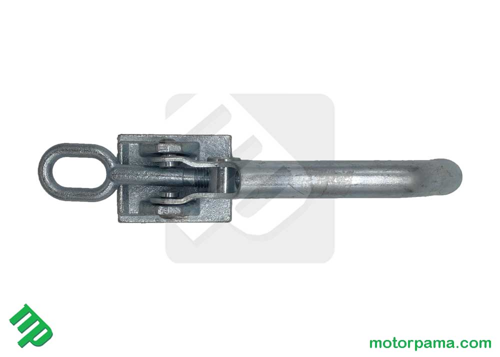 Chiusura maniglia con base forgiata e gancio per carrelli Cresci Rimorchi - immagine 2