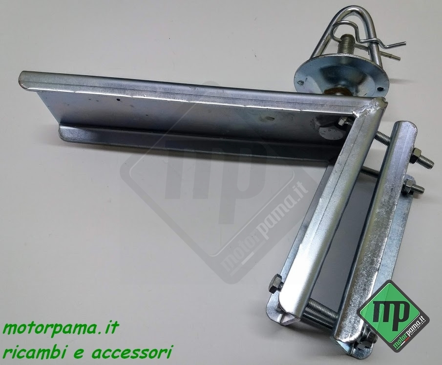 Kit portaruota di scorta per rimorchio carrello cresci umbra a timone per vari modelli N