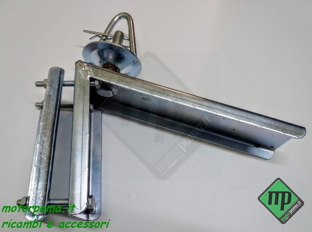 Kit portaruota di scorta per rimorchio carrello cresci umbra a timone per vari modelli N - immagine 2