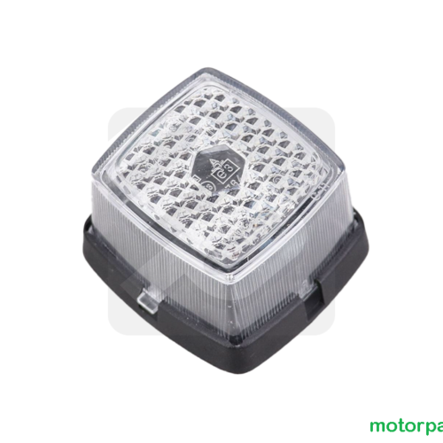 Fanalino ingombro anteriore quadrato bianco originale Cresci Rimorchi con catadiottro