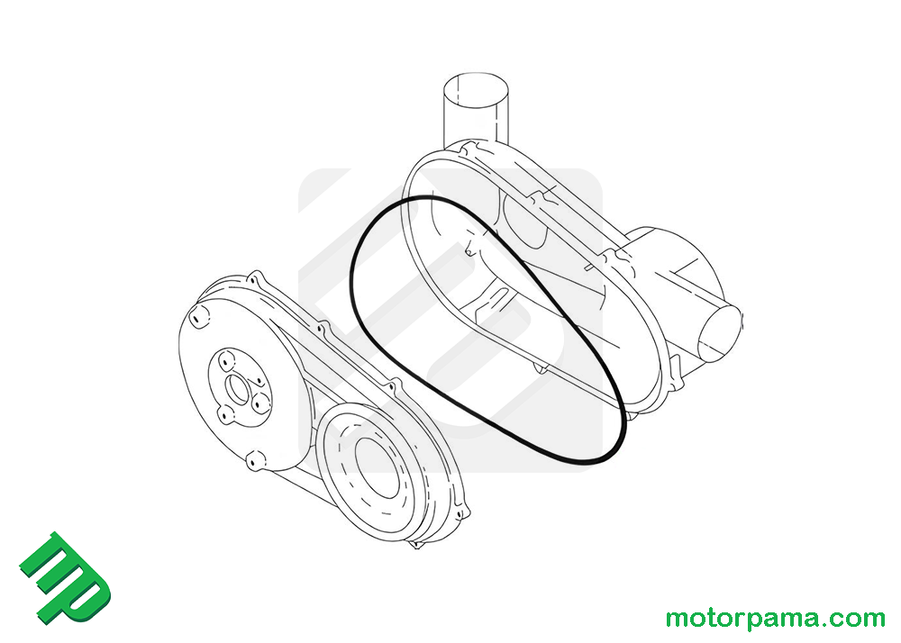 Guarnizione carter cinghia originale Polaris Sportsman / Scrambler - immagine 2