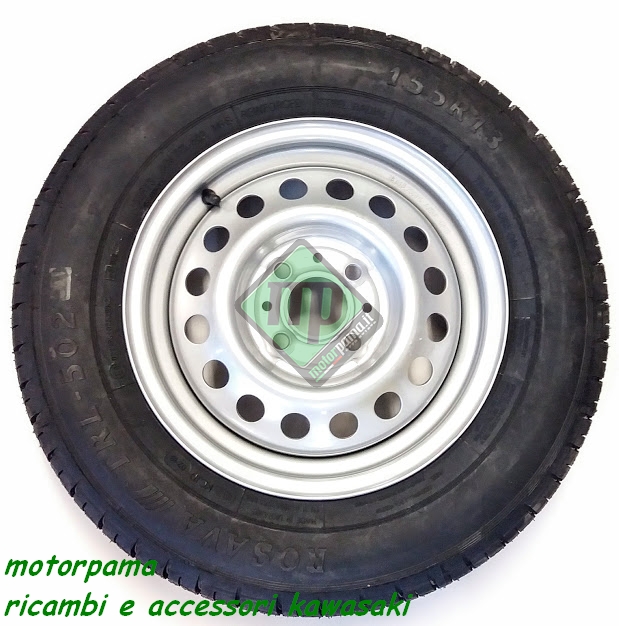 Ruota di scorta per carrello rimorchio 155R13 - immagine 3