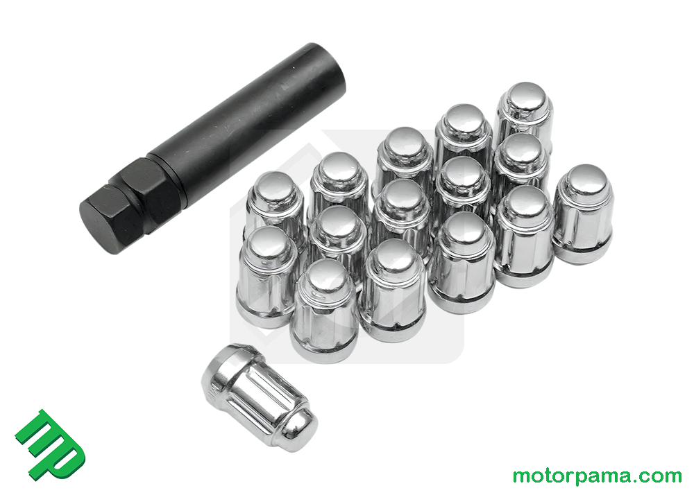 Kit dadi 12x1,5 mm quad POLARIS compreso di chiave