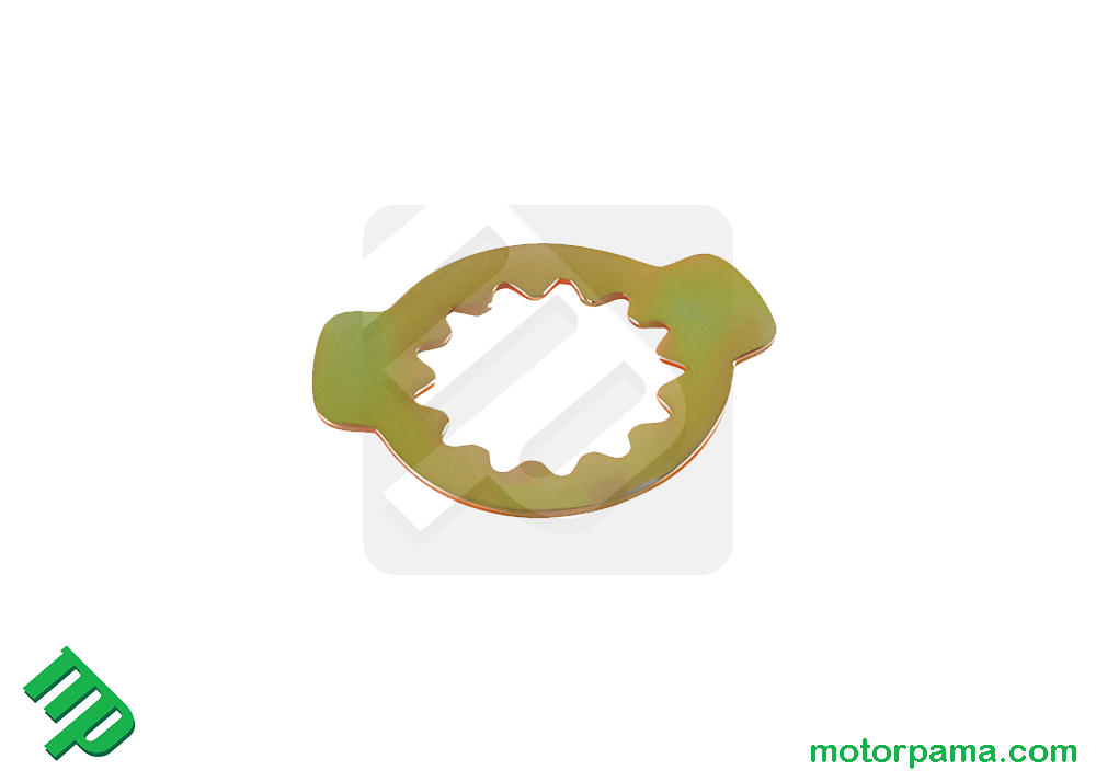 Piastrina con rondella di sicurezza per pignone moto originale Benelli
