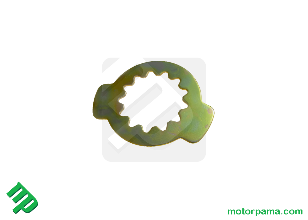 Piastrina con rondella di sicurezza per pignone moto originale Benelli - immagine 2