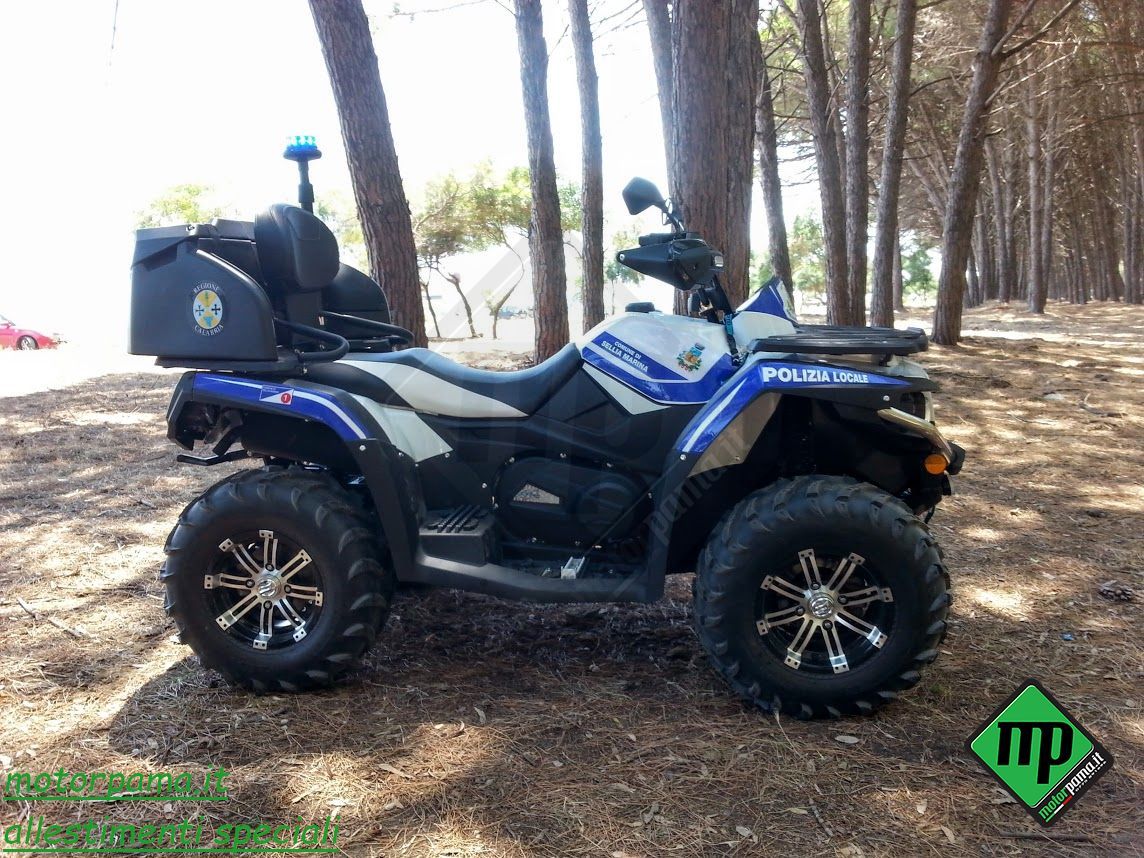 QUADRICICLO C-FORCE 550 EFI 4X4 PASSO LUNGO ALLESTITO POLIZIA LOCALE