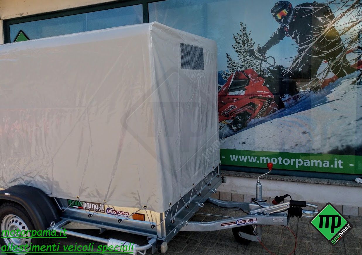 Centina con telo pvc copertura Cresci PT7CE - PT7C