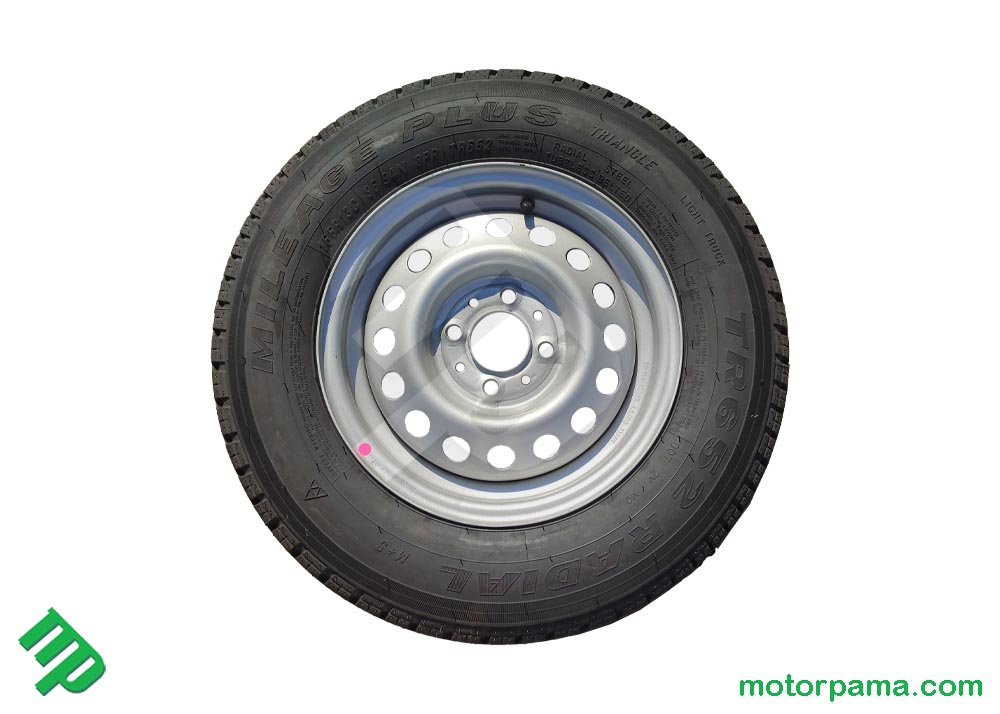 Ruota di scorta 165R-13C carrello Cresci