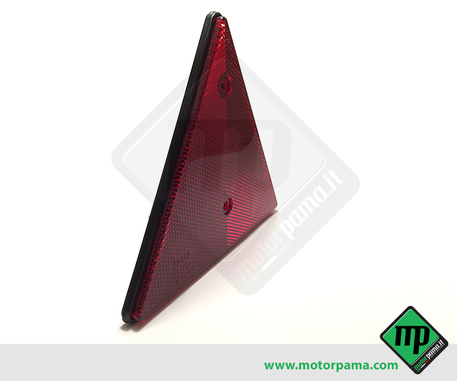 Catarifrangente triangolare rosso per rimorchio