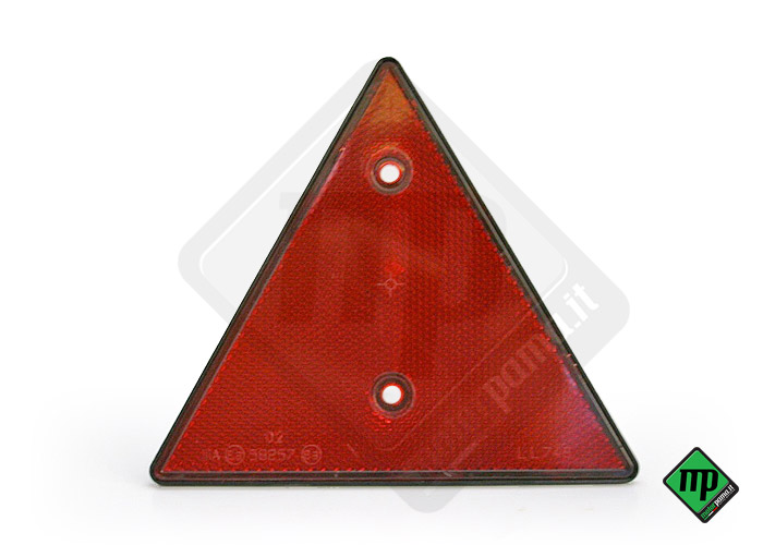 Catarifrangente triangolare rosso per rimorchio - immagine 2