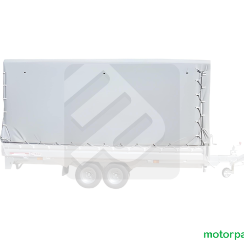 Centinatura con telo PVC carrello Cresci Rimorchi PT35