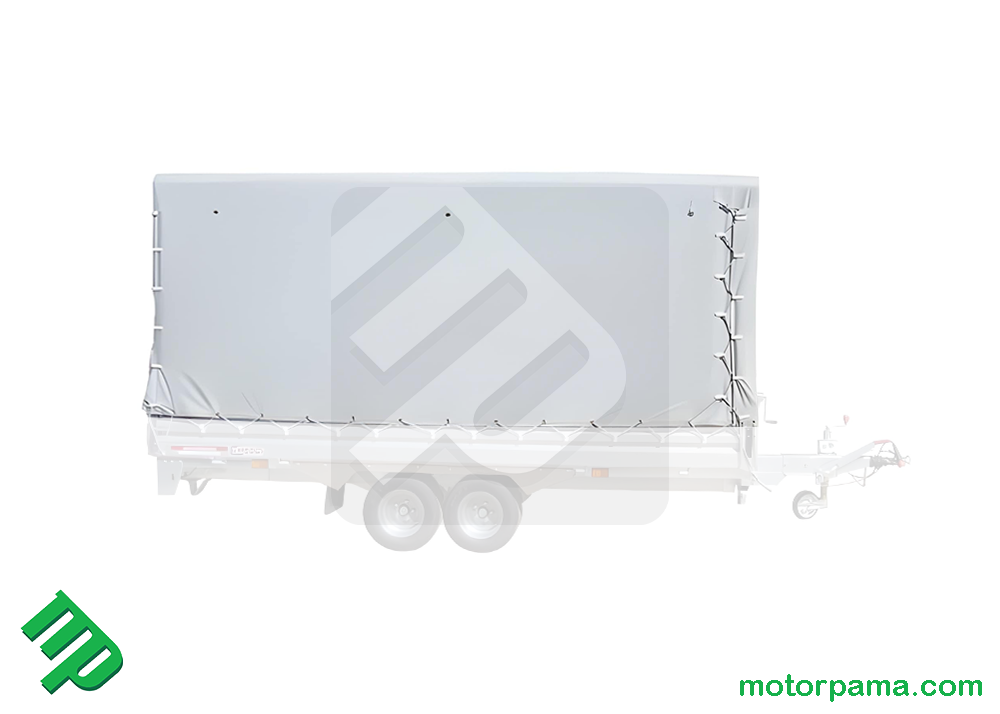 Centinatura con telo PVC carrello Cresci Rimorchi PT35