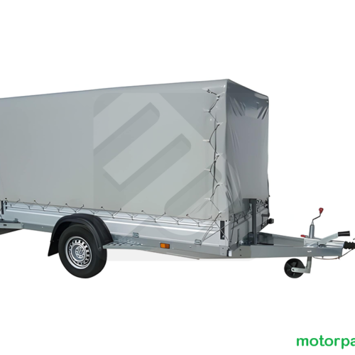 Centinatura con telo PVC per centina apribile 4 lati carrello Cresci Rimorchi H11