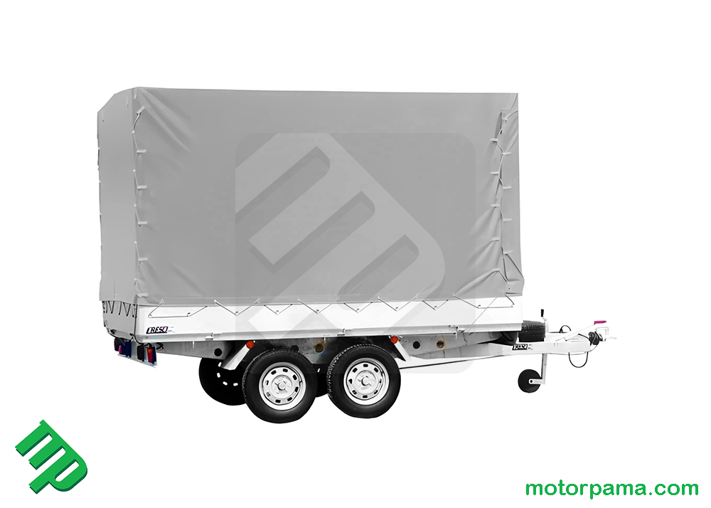 Centinatura con telo PVC carrello Cresci Rimorchi C12L