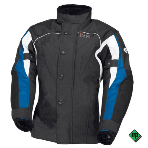 Taglia L - Giacca moto bambini Jamie II nero-blu-bianco