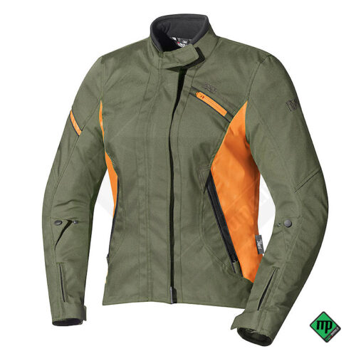 Taglia XL - Giacca moto donna Alana Ixs cachi-arancio