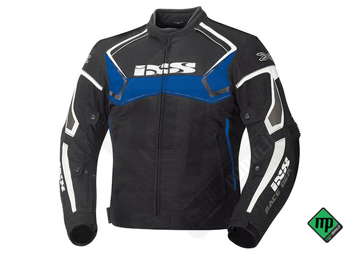 Taglia L - Giacca moto Ixs Activo nero-blu-bianco