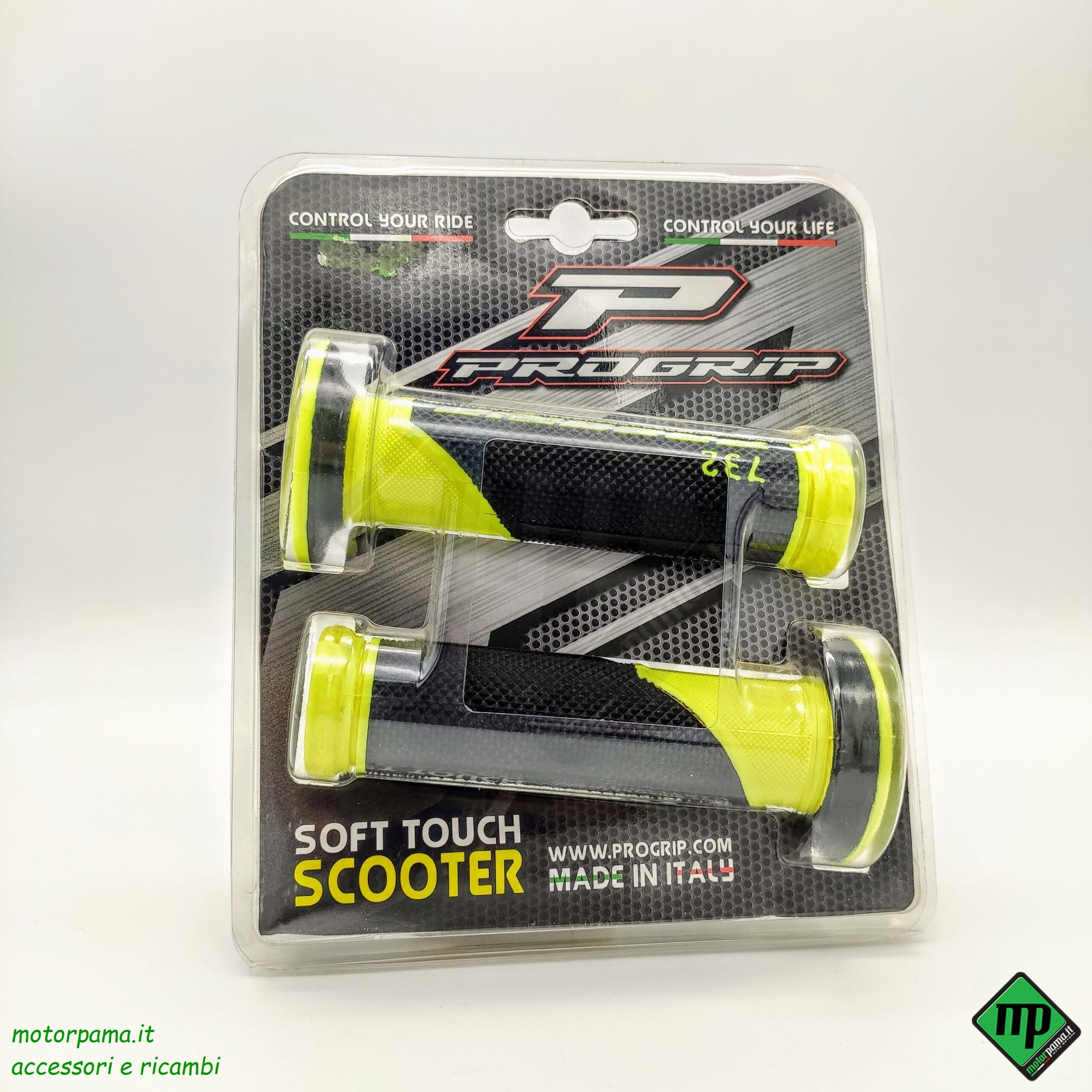 Manopole Progrip SCOOTER Giallo Fluor/Nero