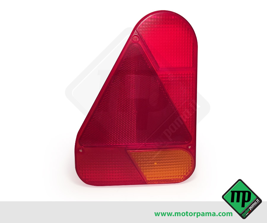 Trasparente / vetro per fanale di posizione SX verticale aj-ba con triangolo per tipo fp.72