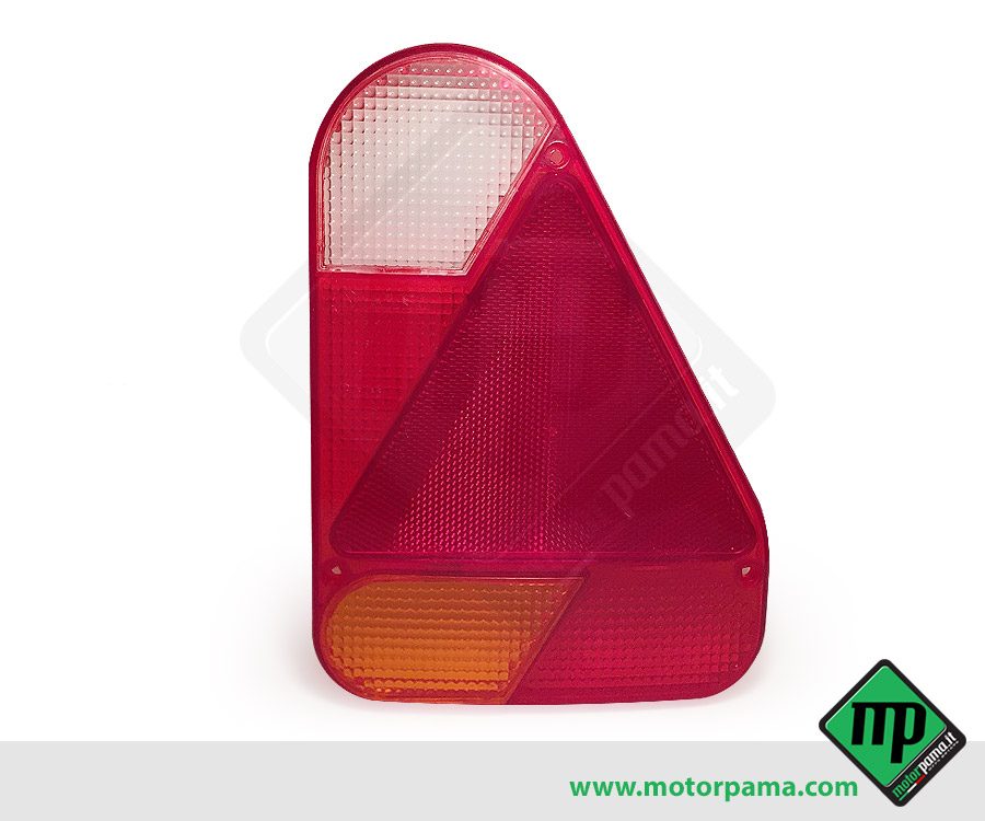 Trasparente / vetro per fanale di posizione DX verticale aj-ba con triangolo per tipo fp.72