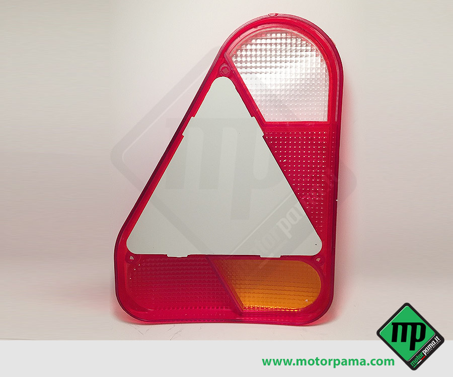 Trasparente / vetro per fanale di posizione DX verticale aj-ba con triangolo per tipo fp.72 - immagine 3