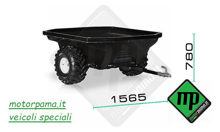 Rimorchio QUAD/ATV/UTV Tinger TRAILER T2 con ruota di scorta